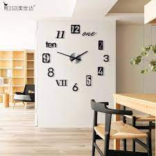 3d Diy Large Wall Clocks Modern Multi Piece Set Acrylic Quartz Clock Home Decoration Sile Clock Wall Decor Large Wall Clock Modern Wall Clock Decor Living Room