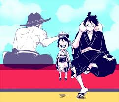 Monkey D Luffy Luffytaro Portgas D Ace O Tama Straw Hat Pirates Mugiwaras Wano One Piece Portgas D Ace Anime Zoro
