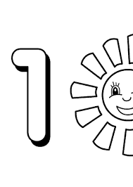 Circle the number one coloring page. 1 Numbers Coloring Pages For Kids Printable Free Digits Coloring Books Coloing 4kids Com