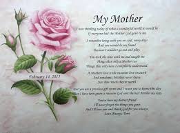 My Mother I Was Thinking Today What A Wondeful World It Would Be If Everyone Had The Mother God Gave To M Happy Birthday Mom Quotes Mothers Day Poems Mom Poems
