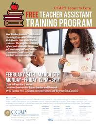 161 teacher assistant jobs available in providence, ri. Ccap Announces Its Learn To Earn Paid Career Exploration Program Teacher Assistant Certification Training Program Comprehensive Community Action Program