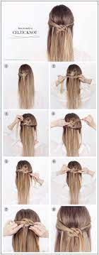 Easy Summer Hairstyle Diy Celtic Knot Hair Tutorial Trendsurvivor 5wii Hair Knot Tutorial Hair Knot Long Hair Styles