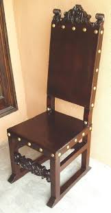 Old World Furniture Tuscan Home Decor Spanish Mediterranean Hand Painted Furniture R Leather Side Chair Contemporary Dining Chairs Farmhouse Dining Chairs