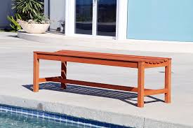 Lowe smoke leather backless bench. Outdoor Backless Benches Under 100 Outsidemodern