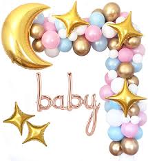 Maybe you would like to learn more about one of these? Buy Aekopwera Baby Shower Decorations With Twinkle Twinkle Little Star Balloon Garland Kit For Baby Shower Backdrop Pink Blue And Gold Online In Indonesia B08j29frw4