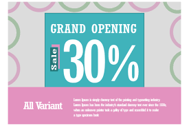 Download Sale Banner Grand Opening Discount Graphic By Isalnesia Creative Fabrica PSD Mockup Templates