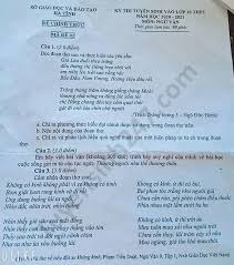 Phần này các em được làm trắc nghiệm online trong vòng 90 phút để kiểm tra năng lực và sau đó đối chiếu kết quả và xem đáp giải bt sách nâng cao sinh 10. Ä'ap An Ä'á» Thi Vao Lá»›p 10 Mon VÄƒn á»Ÿ Ha TÄ©nh NÄƒm 2020