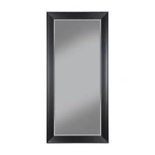 Martin Svensson Home Contemporary Black Full Length Leaner Floor Mirror 15011 The Home Depot Leaner Mirror Floor Mirror Contemporary Full Length Mirrors