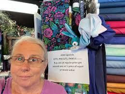 Visiting Feed Mill Fabrics in Oneida, Illinois for Quilting Supplies