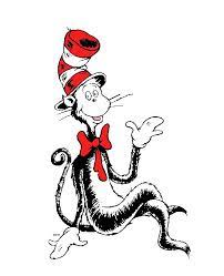 The Cat In A Hat Dr Seuss Theodore Geissel 1957 Cartoon Books Cat Hat Seuss Cat In The Hat Svg Clip Art Black And White Care Bears Vintage