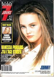 Variations sur le même t'aime is the second album by popular french singer vanessa paradis. Vanessa Paradis Tele 7 Jours Magazine 21 April 1990 Cover Photo France