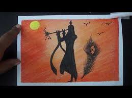 Krishna Janmashtami Drawing With Oil Pastels How To Draw Scenery On Janmashtami Oil Pastel Youtube Oil Pastel Oil Pastel Drawings Oil Pastel Colours
