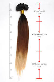 30 Inch Bright Ombre Clip In Indian Remy Hair Extensions