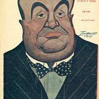 Dicker Schorsch 1904 German postcard