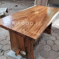 Small Table Solid Wood Dining Table Live Edge Perfect For Cafe Restaurant Dining Table Live Edge Solid Suar Wood Indonesia Suppliers Countertops Solid Woo Suar