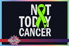 Download Not Today Cancer Ribbon Lymphoma Graphic By Ssflower Creative Fabrica SVG Cut Files