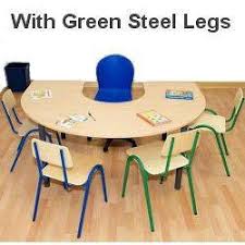 Horse Shoe Primary School Table 1200x1800x700mm Green School Tables Primary School School Chairs