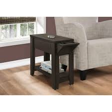 Unbranded Cappuccino End Table With Cup Holders Hd3197 The Home Depot In 2020 Furniture End Tables Accent Table