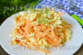 салат с колбасным сыром и крабовыми палочками и чипсами Salat S Kolbasnym Syrom I Morkovyu