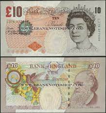 It is the highest denomination of banknote printed by the bank of england. Uk Great Britain Great Britain 10 Pounds Cleland Uk Bank Of England Unc Paper Banknote Europe