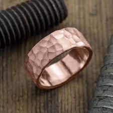 00 get it as soon as wed, aug 4 8mm 14k Rose Gold Mens Wedding Band Hammered Matte Point No Point Studio