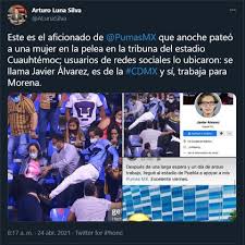 Conoce el horario y los canales de transmisión del partido correspondiente a la jornada 16 del guardianes 2021 en la liga mx. Controversy In Puebla Vs Pumas Game Who Attacked A Woman In The Stadium