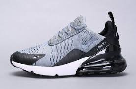 Nike Air Max 270 Flyknit Dark Grey Black White Men S Casual Shoes Nike Air Max Air Max 270 Air Max