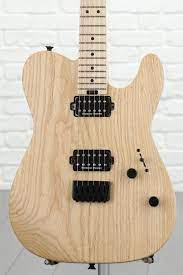 Solidbody Electric Guitar With Ash Body Maple Neck Maple Fretboard And 2 Humbucking Pickups Natural Electricguitar Bass Guitar Electric Guitar Guitar