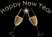 Brindisi Champagne Happy New Year Auguri Anno Nuovo Felice Anno Nuovo Buon Natale