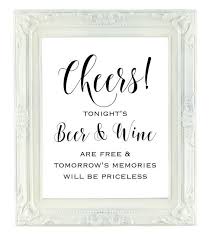 Tonight S Beer And Wine Are Free Tomorrow S Memories Etsy Wedding Bar Sign Wedding Bar Wedding Signs