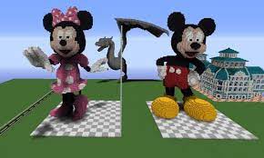 This is how i made mickey mouse club house on my ipad. Someone Built Mini And Mickey Mouse But Made The Pupils Too Small And It Looks Super Creepy Minecraft