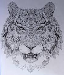 Mandala tiger coloring pages for adults. Pin On Art