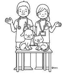 Dibujos para colorear de oficios y profesiones. Recursos Para El Nivel Inicial Unidad Didactica La Veterinaria Oficios Y Profeciones Veterinaria Dibujo Oficios Y Profesiones