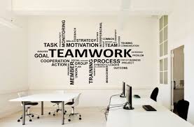 Office Wall Decal Idea Teamwork Business Worker Inspire Office Etsy Vinyl Wall Decal Quote Office Wall Decals Vinyl Wall Decals