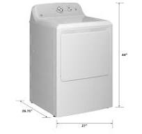 GE® 6.2 cu. ft. Capacity Electric Dryer with Up To 120 ft. Venting and  Shallow Depth