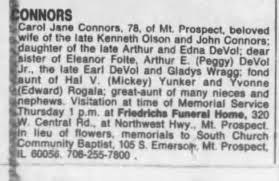 Obituary for Carol Jane Connors (Aged 78)