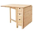 NORDEN Gateleg table, birch10 1/4/35/59 7/8x31 1/2 