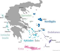 Griechische Inseln Ubersicht Karte Der Inseln Griechenlands Griechische Inseln Griechische Inseln Karte Insel
