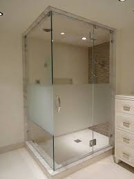 Sandblasted Decorative Shower Doors Frameless Shower Doors Shower Cabin Frameless Shower Enclosures