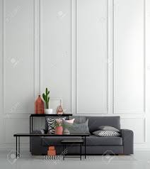 Don loper's martinique banana leaf motif is a classic that's instantly recognizable even outside design circles. The Cozy White Living Room Interior Design And Classic Wall Pattern Stock Photo Picture And Royalty Free Image Image 147556123