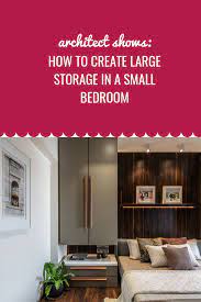 Architect Amit Shastri S Home Is Plush With Wood And Light Dress Your Home Small Bedroom Storage Living Room Design Decor Small Bedroom