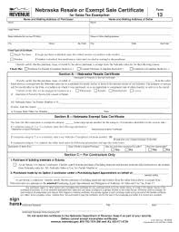 State Of Nebraska Sales Tax Form Fill Out And Sign
