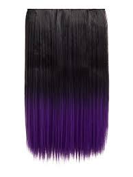 Generally speaking, in order to get the most seamless application, you usually need to tease the hair wherever you're going to clip in each piece. Dip Dye Straight Hair Extensions Natural Black Dark Purple