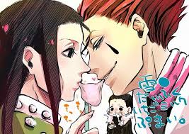 Bueno aquí hay cosas hisoka x illumi zoldyck, casi todo está en español (traducido por mi), las imágenes no son mías y cuando lo sean avisaré. Hisoka X Illumi