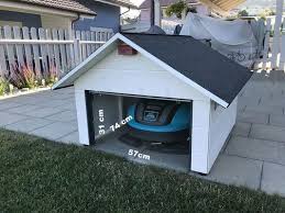 This means that it is not suitable for models that turn on their own axis in the charging station or drive through the garage. Rasenmahroboter Garage Fur Gardena Husqvarna Automower Worx Robomow Tradgard Grasklippare