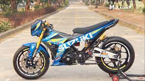 Desain modif motor deangan model terupdate. Modifikasi Satria Fu Gaya Racing Lengkap Dengan Videonya