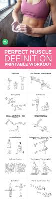 Muscle Definition Workout Full Body Gym Workout Fitness Motivation Health Fitness