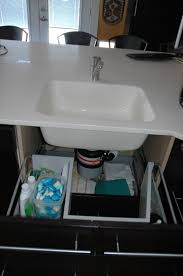 sink base with functional drawers