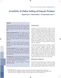Savesave survey questionnaire for later. Pdf Feasibility Of Online Selling Of Organic Produce Publishing India Group Academia Edu