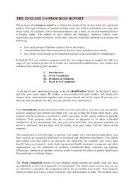 Writing a progress/status report by michael ernst january, 2010. Pdf The English 214 Progress Report Hsnah Has Academia Edu